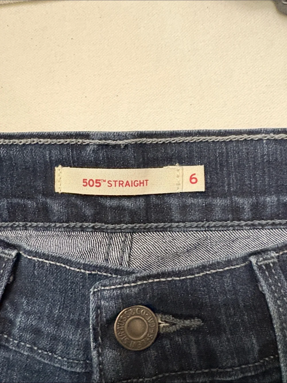 Levi's Dark Blue Straight Leg Women's Jeans